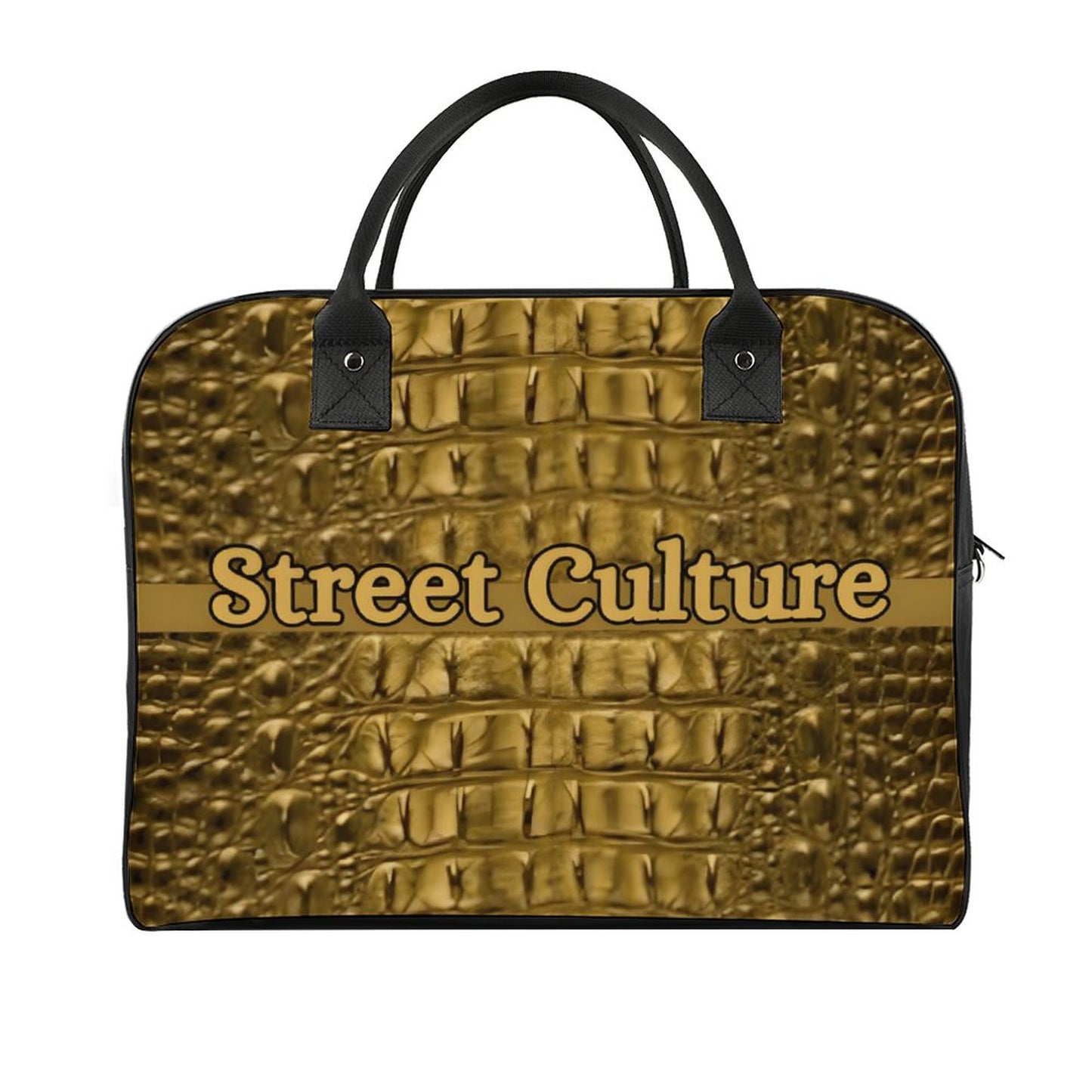 STREET CULTURE Alligator Travel Bag with double zippers (waterproof)