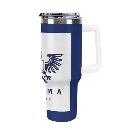 40oz Insulated Tumbler with Handle and Straw