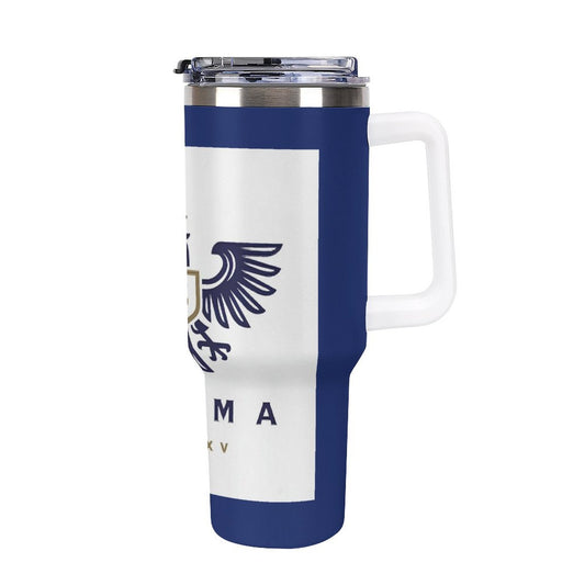 40oz Insulated Tumbler with Handle and Straw