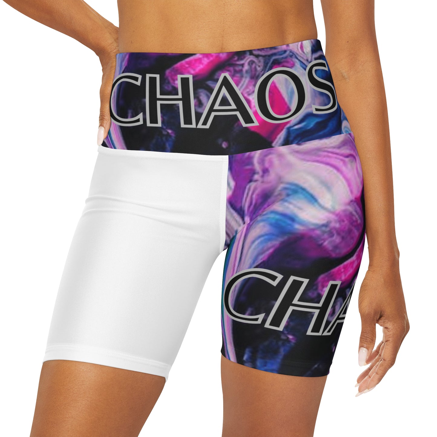 CHAOS High Waisted Yoga Shorts-*2XS-XL