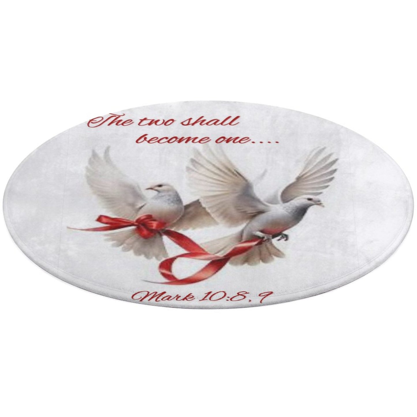 Round Coral Velvet Warm Floor Mat