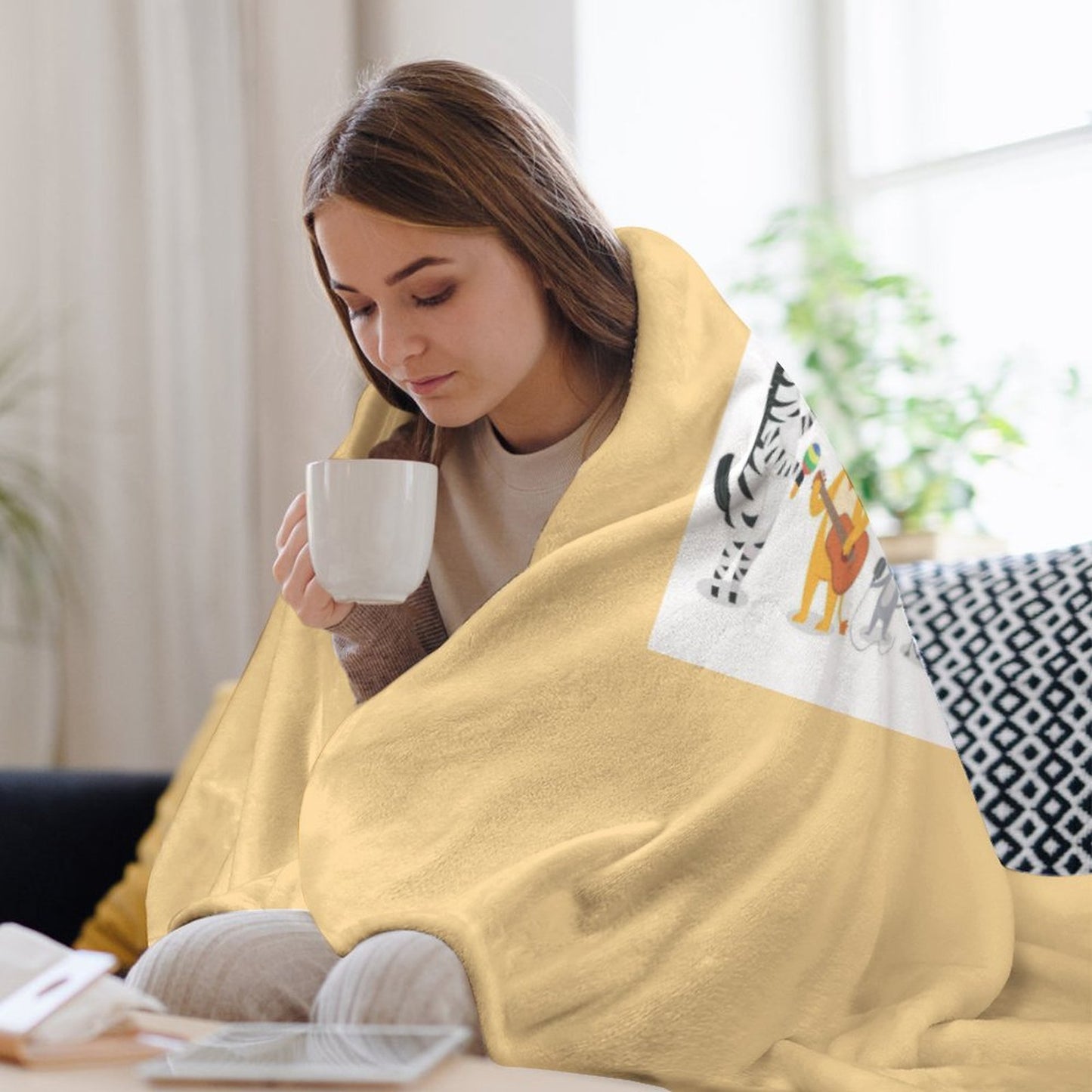250gsm Flannel Throw Blanket-60"x80"