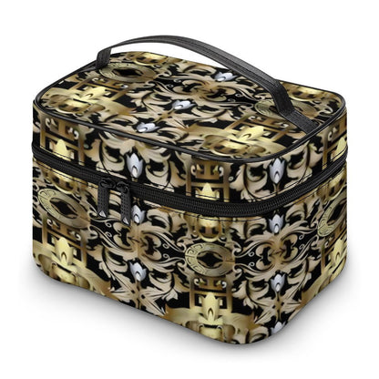 Make-up bag with Lychee pattern PU material