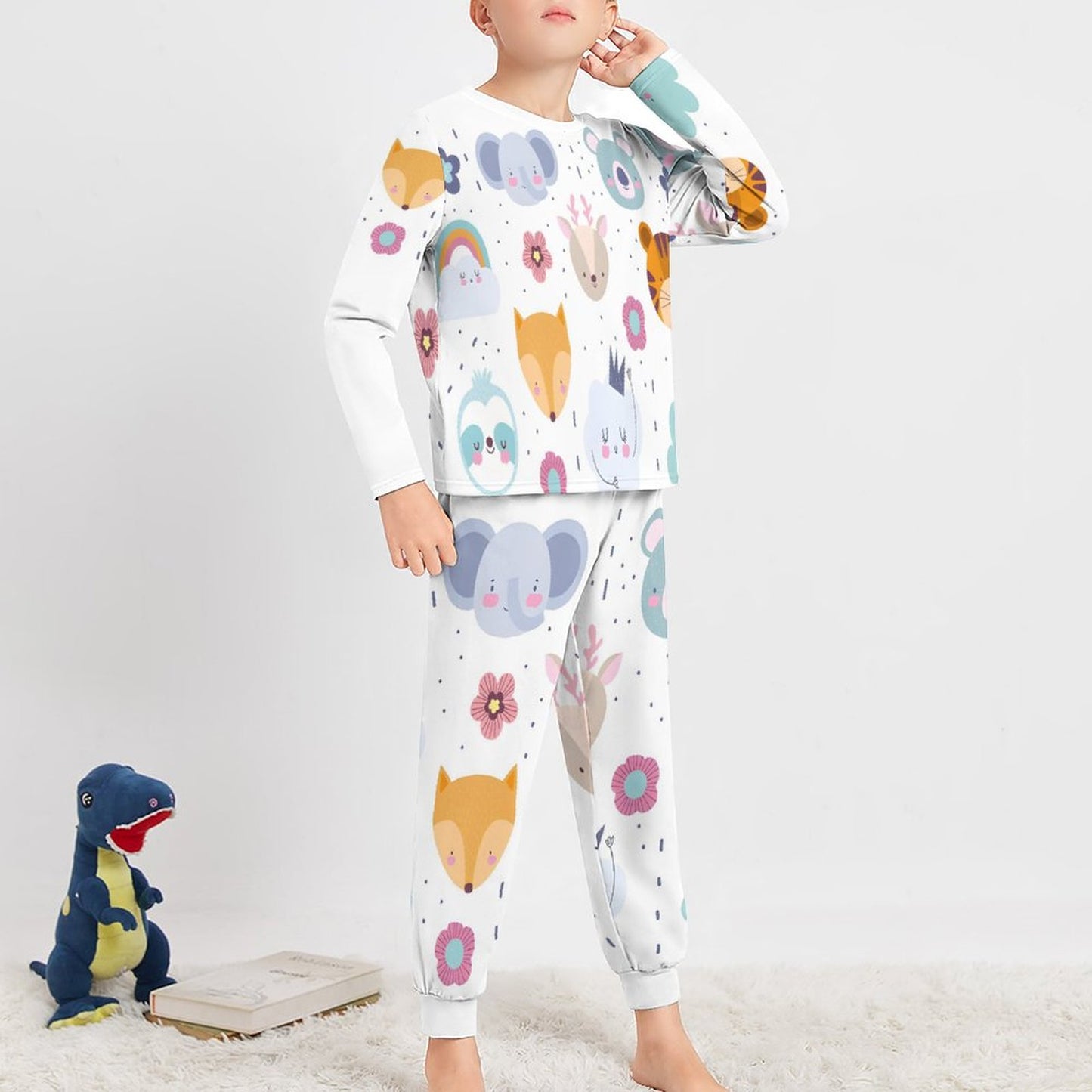 Long Sleeve Pajama Suit for Boy JTZ (All-Over Printing)