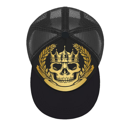 Flat Brim Trucker Hat with Fashion Frontier