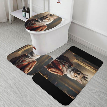 Coral Velvet Restroom Rug Set of 3-19.7"x31.5"/50x80cm