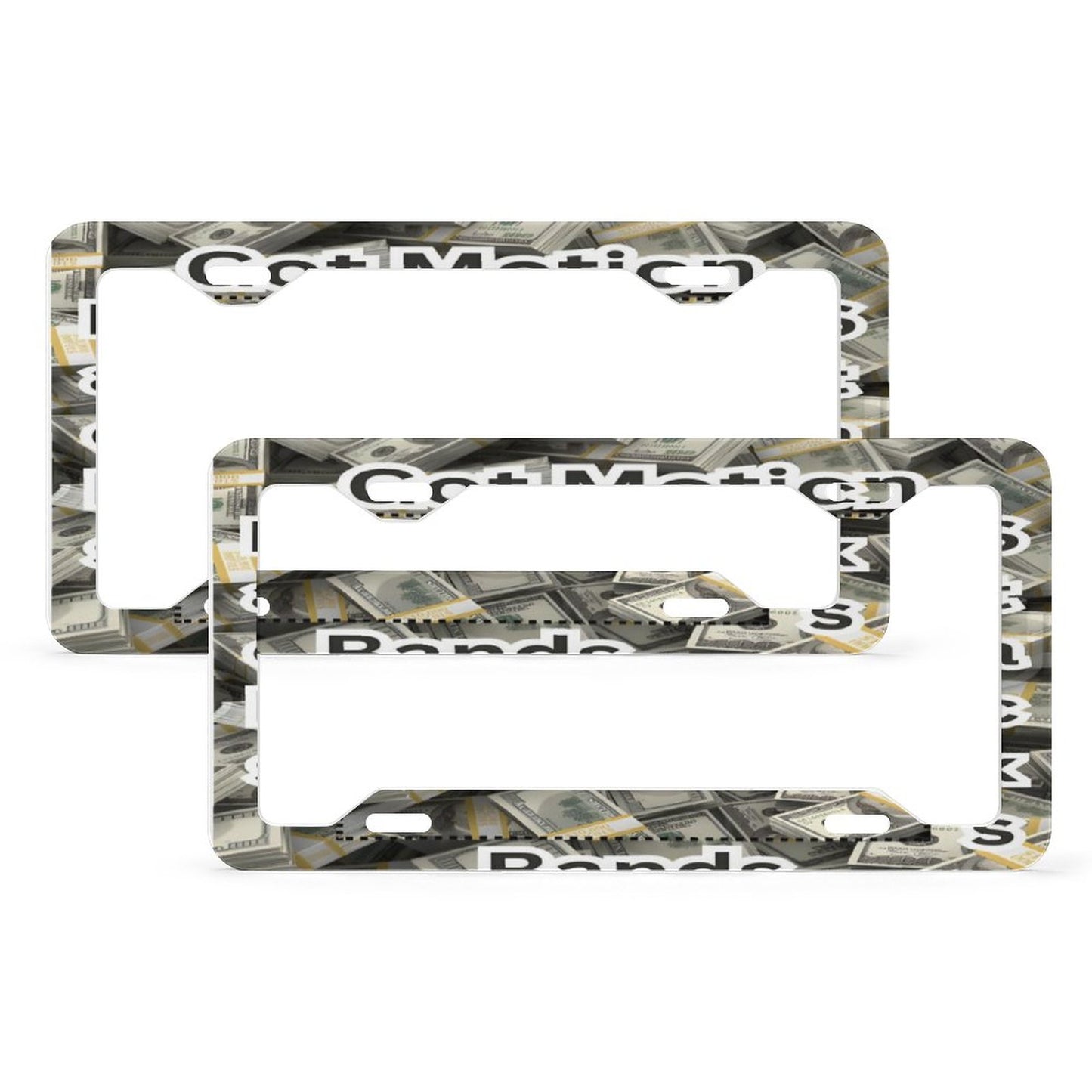 License Plate Frame with 4 Flat Holes(1 Pair)