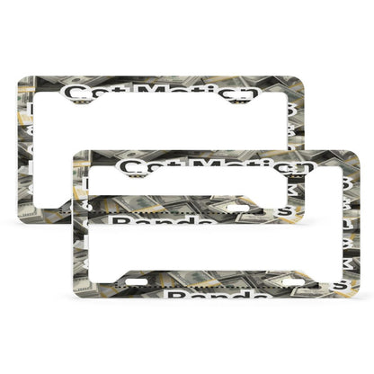 License Plate Frame with 4 Flat Holes(1 Pair)