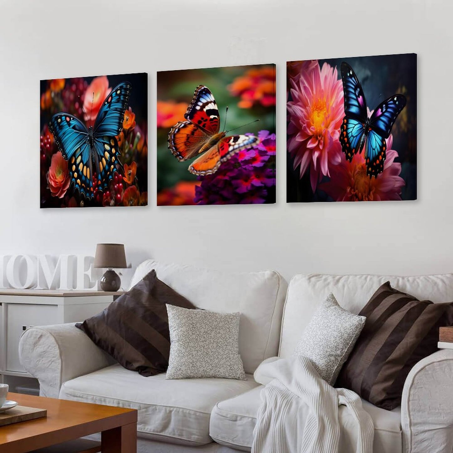Vertical Multicolor Framed Wall Art-4:5 Aspect Ratio-BUTTERFLY EDITION