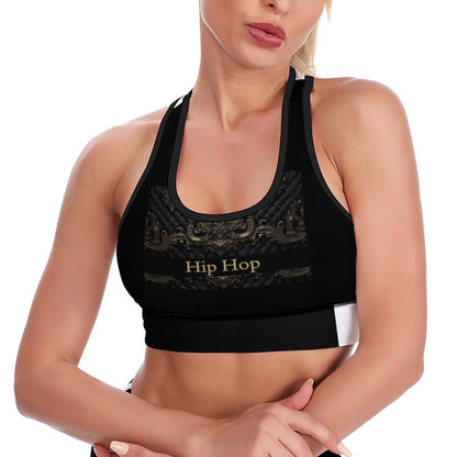 Custom Printed Patterned Yoga Sports Bra xG005KN07
