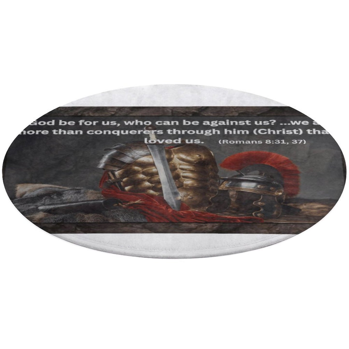 Round Coral Velvet Warm Floor Mat
