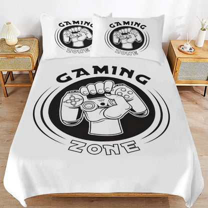 3-Piece Bedding Set-90"x90"/ 229x229cm (Dual-sided Printing)