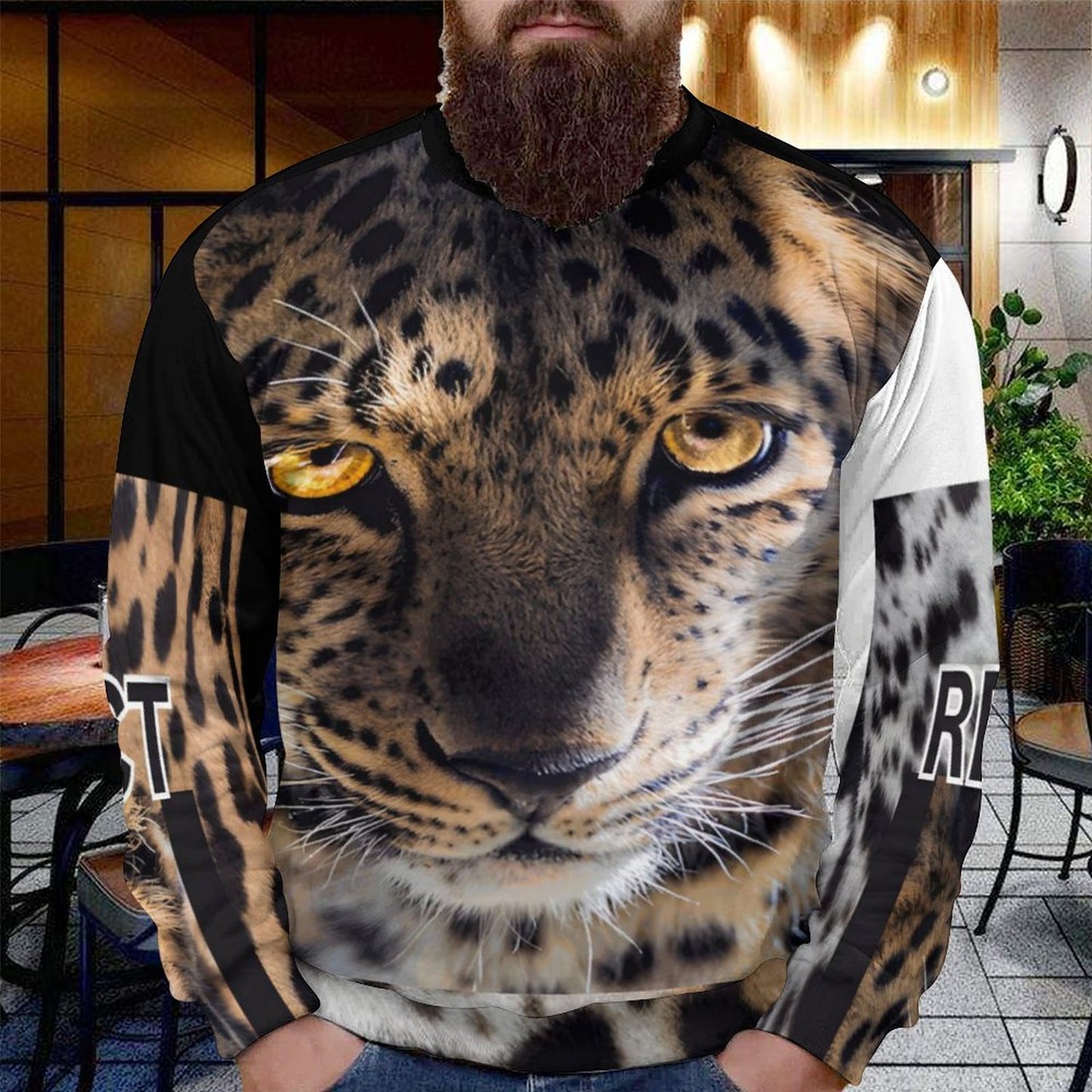 250gsm Round Neck Men's Sweatshirt 4T35 (All-Over Printing)