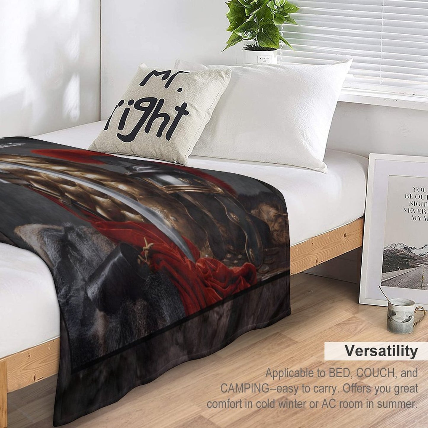 Flannel Blanket-70"x80" (Dual-sided Printing)-MORE THAN A CONQUERER