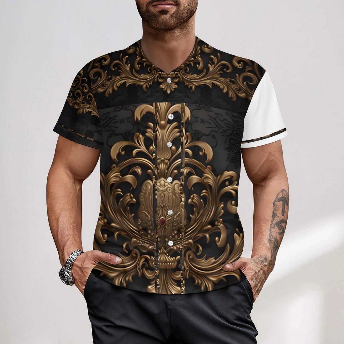 Short Sleeve Men's Baseball Batting Jacket J50T