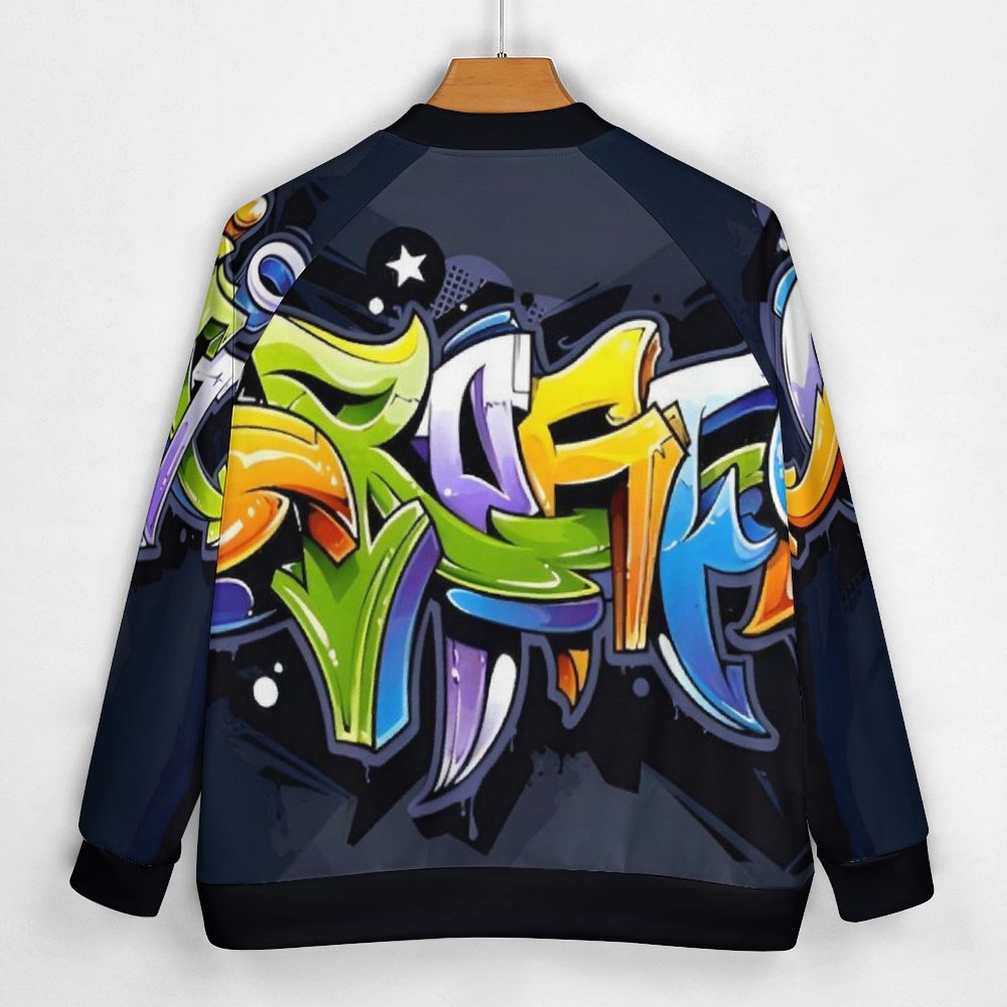 COLORFUL GRAFFITI Men's Baseball Jacket-*2XS-6XL