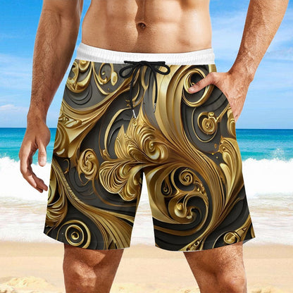 Men's Beach Shorts with 4 Pockets