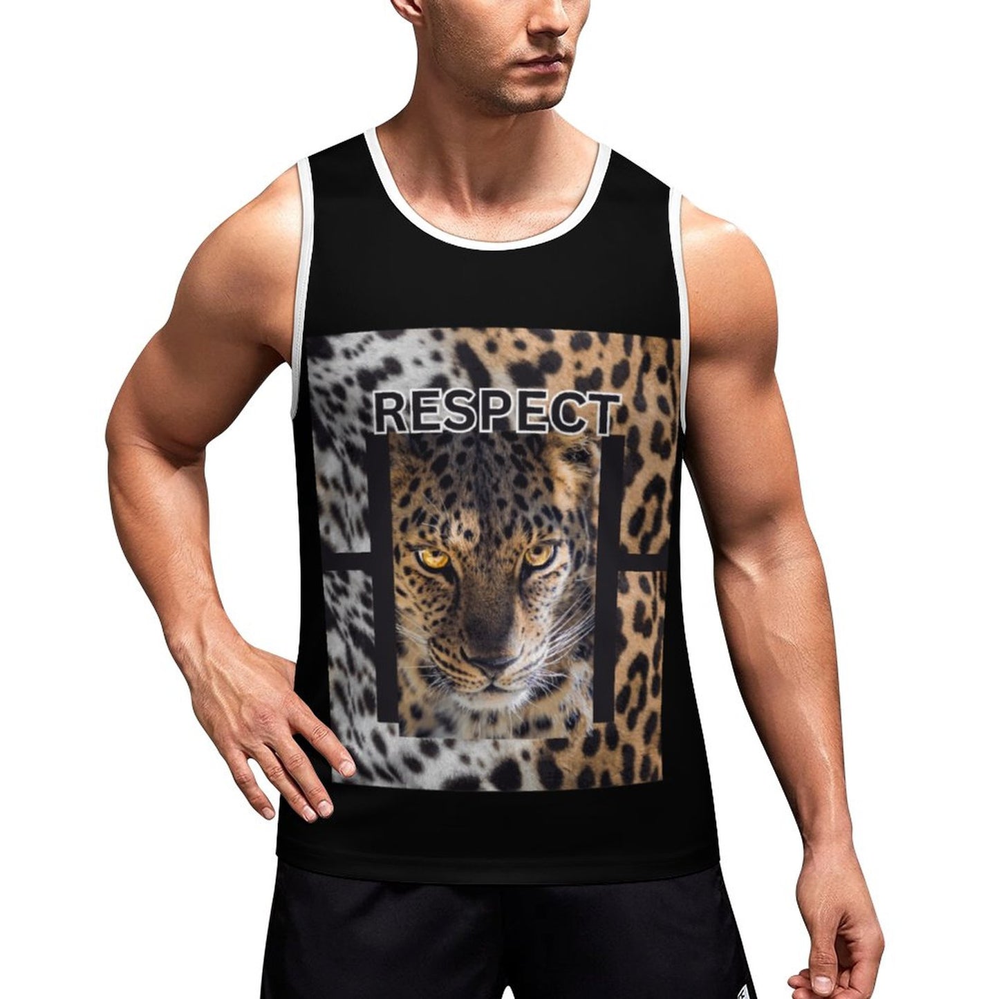 Men's Printed Vest BK (All-Over Printing)