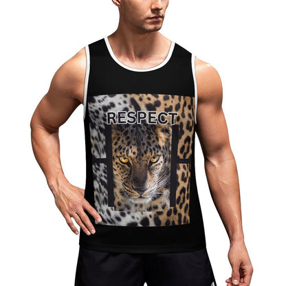 Men's Printed Vest BK (All-Over Printing)