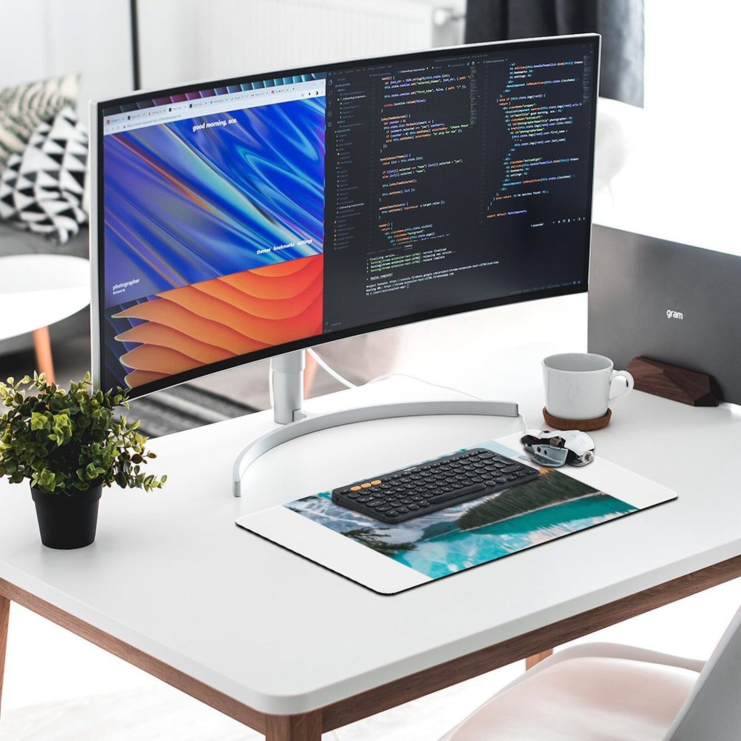 Over-locking Desk Mat-12x24 in