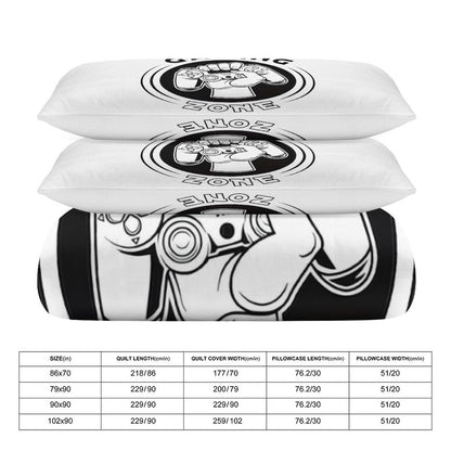 3-Piece Bedding Set-90"x90"/ 229x229cm (Dual-sided Printing)