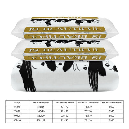 3-Piece Bedding Set-102"x90"/ 259x229cm (Dual-sided Printing)