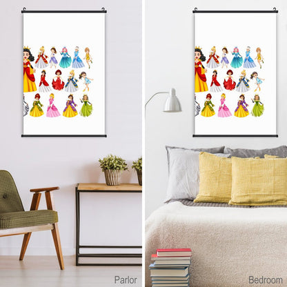 Canvas Hanging Poster with Scrolls-16"x24"/ 40x60cm
