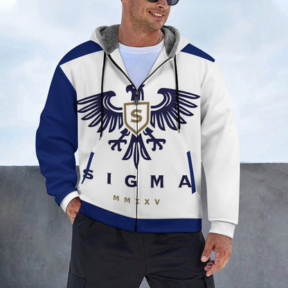 230gsm Full Zip up Hoodie with Plush Lining WZIP (All-Over Printing)