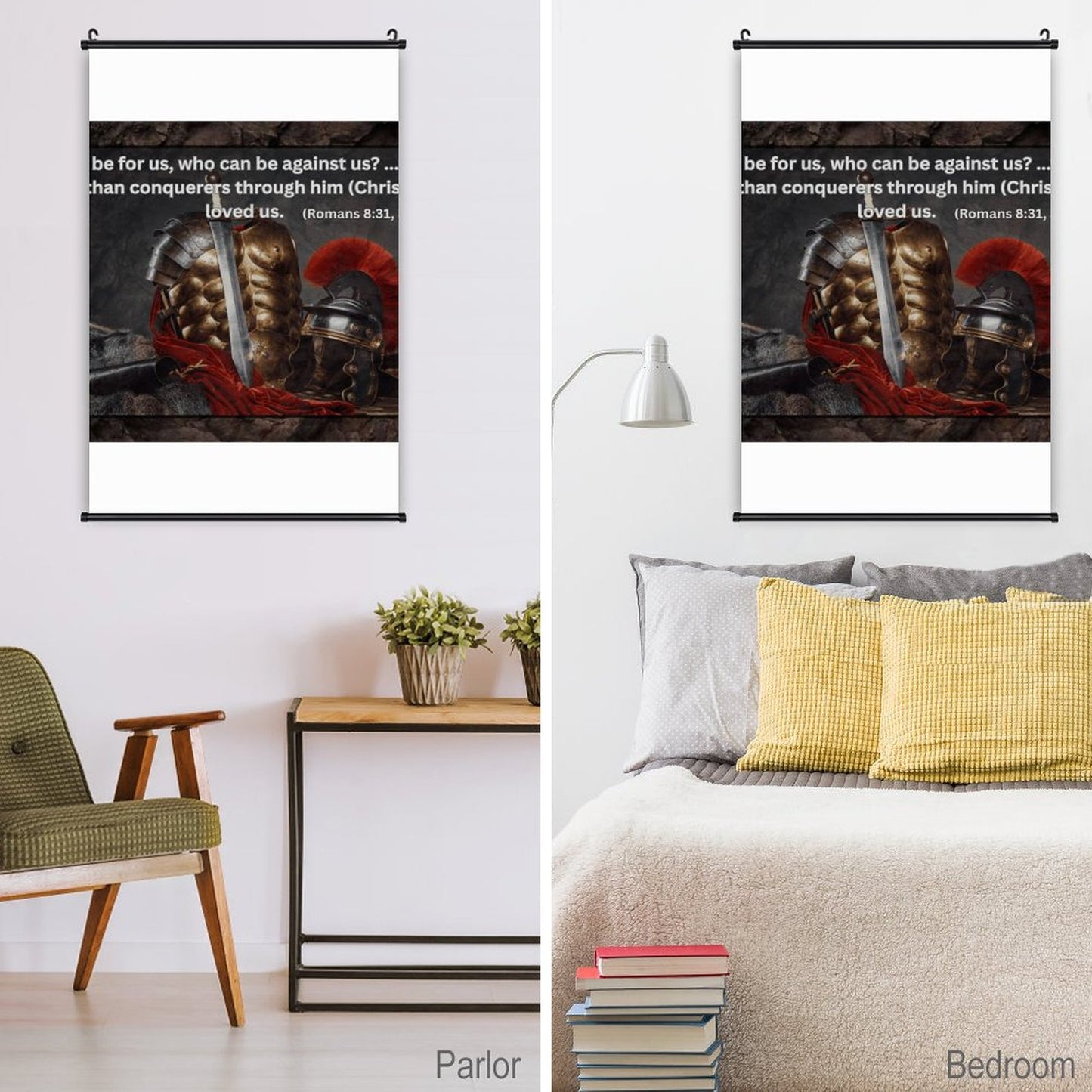 Canvas Hanging Poster with Scrolls-16"x24"/ 40x60cm