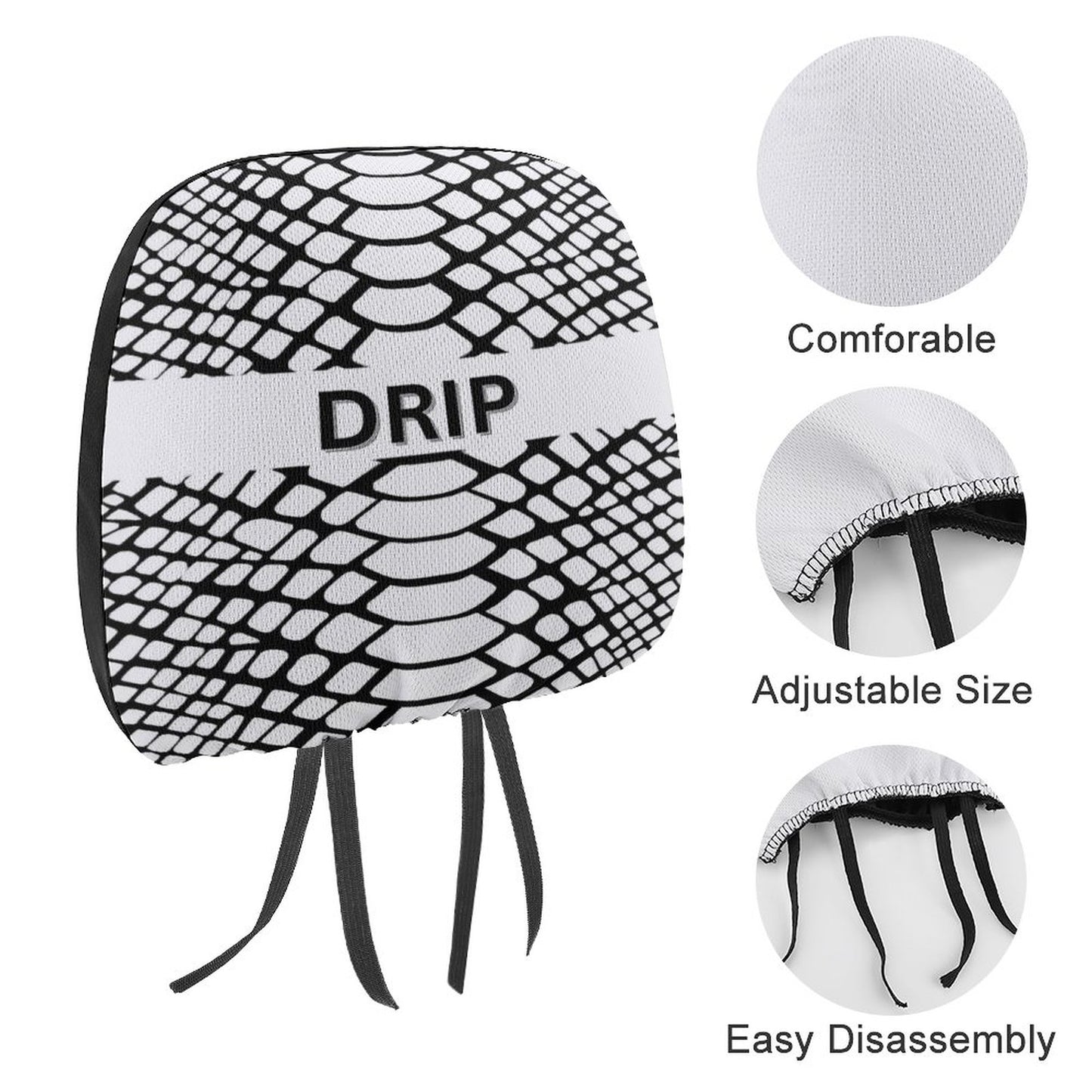 Custom Car Headrest Covers