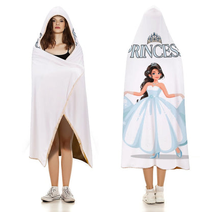 Wrap Hooded Blanket-60"x80"/ 150x200cm