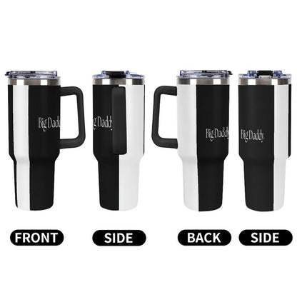 40oz Insulated Tumbler with Handle and Straw