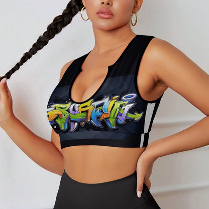COLORFUL GRAFFITI Yoga Tank Top