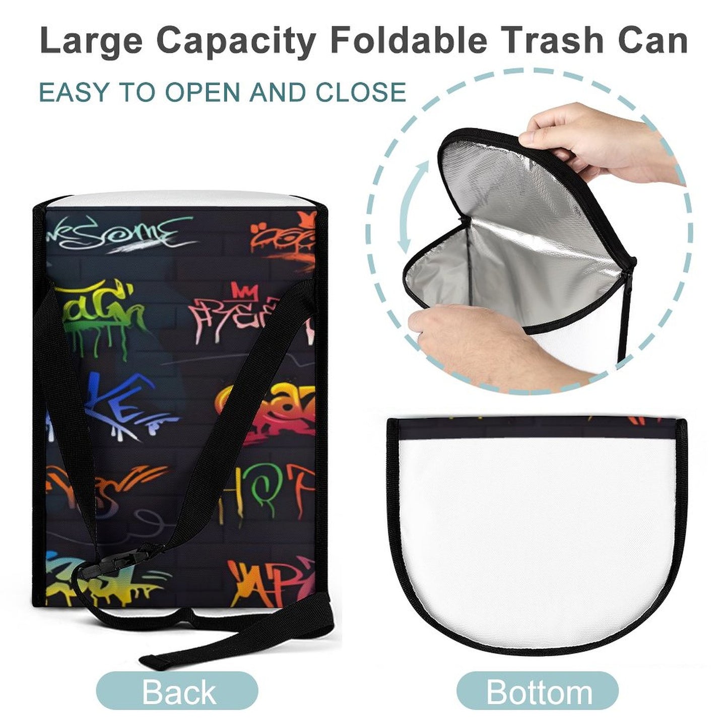 Collapsible Car Trash Bin