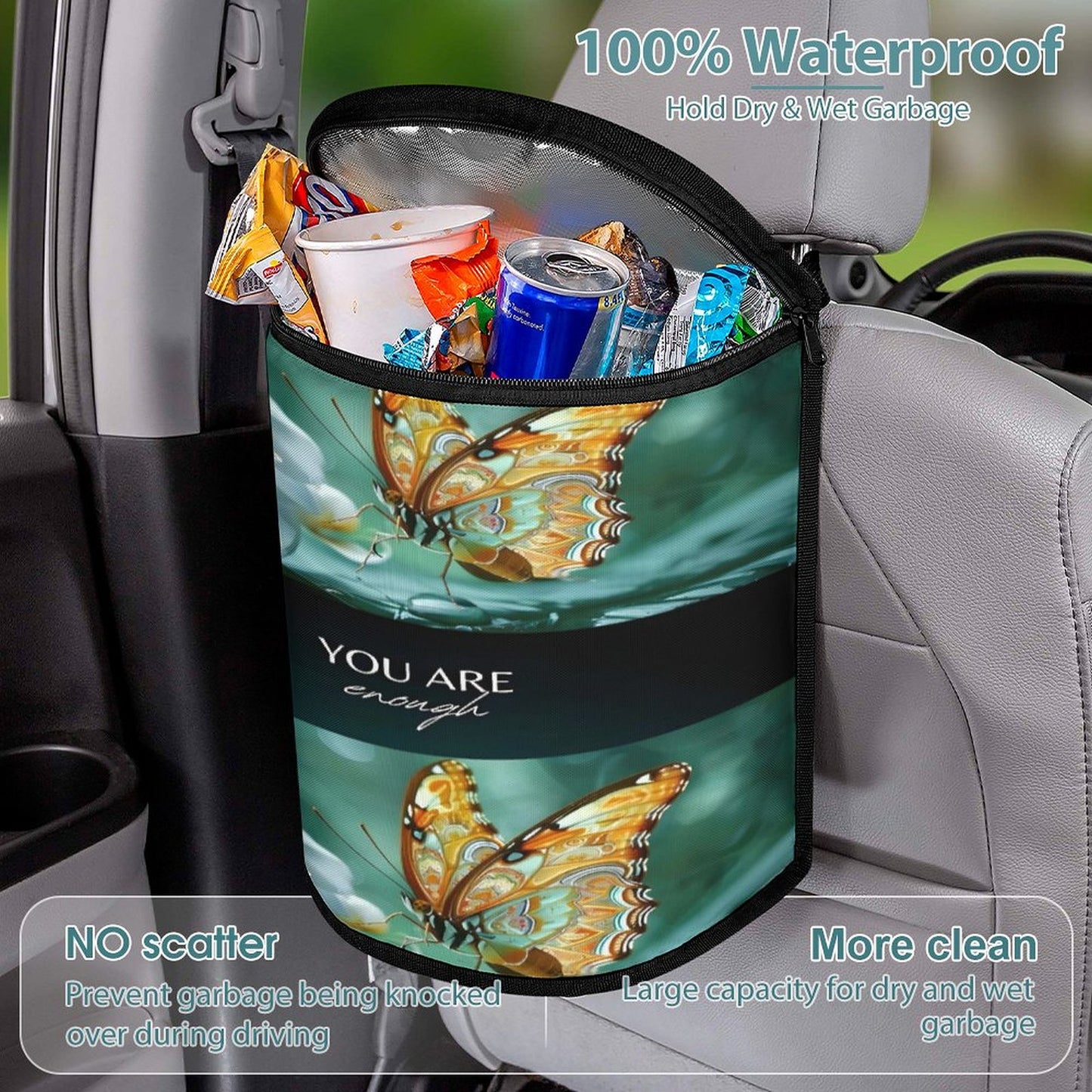 Collapsible Car Trash Bin