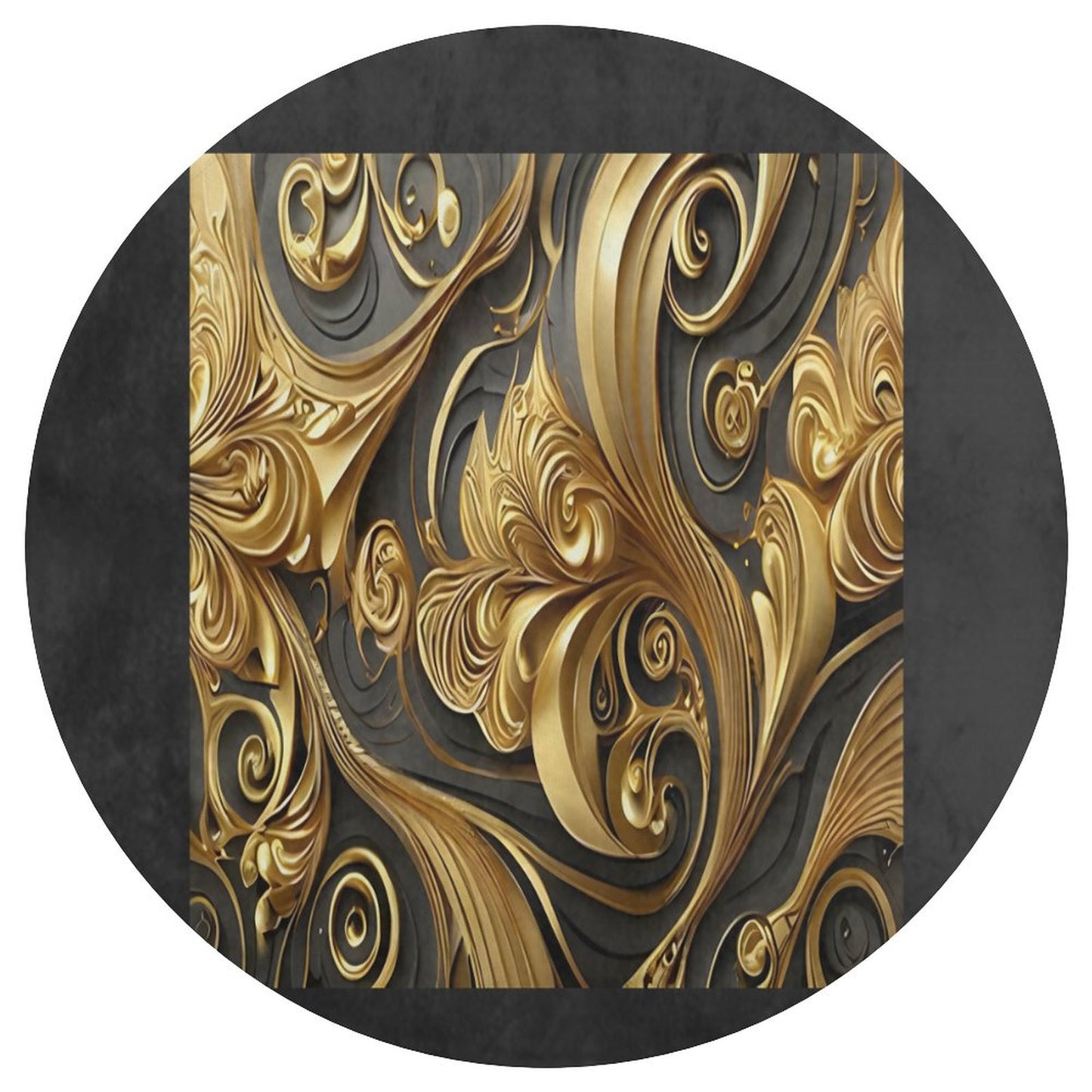 Round Coral Velvet Warm Floor Mat