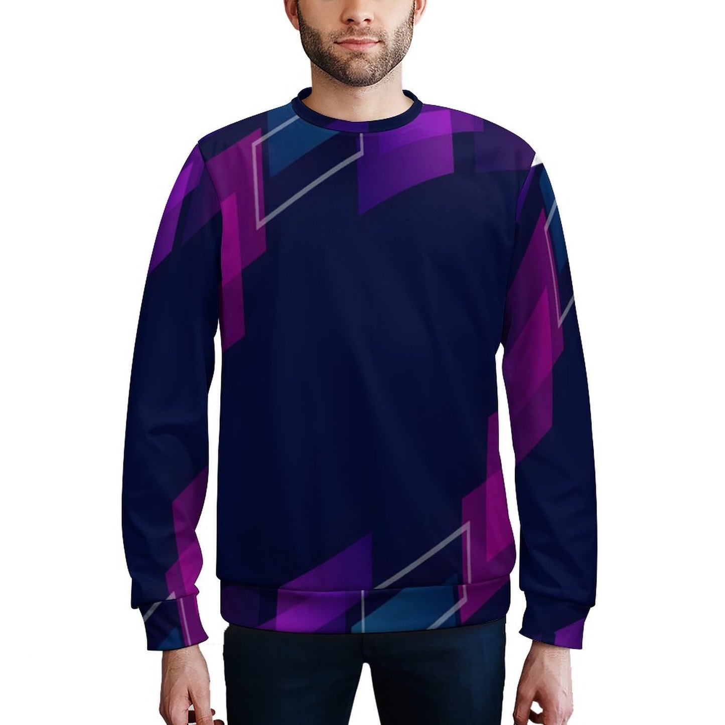 250gsm Round Neck Men's Sweatshirt 4T35 (All-Over Printing)