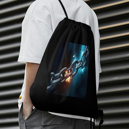 Custom Drawstring Bags with Waffle Cloth Designs