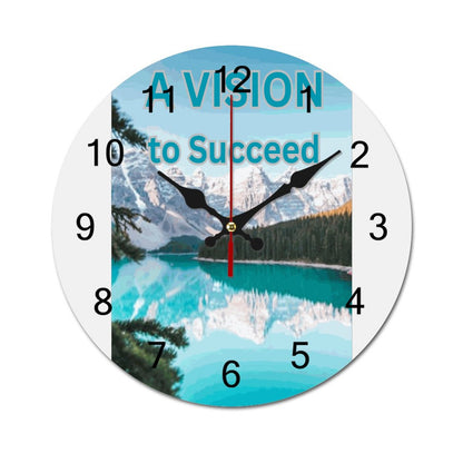 Concise Silent Wooden Wall Clock-9.84"x9.84"/ 25x25cm