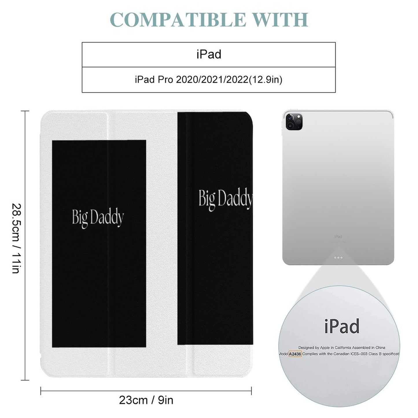 Folding iPad Case for Full Protection 12.9" iPad