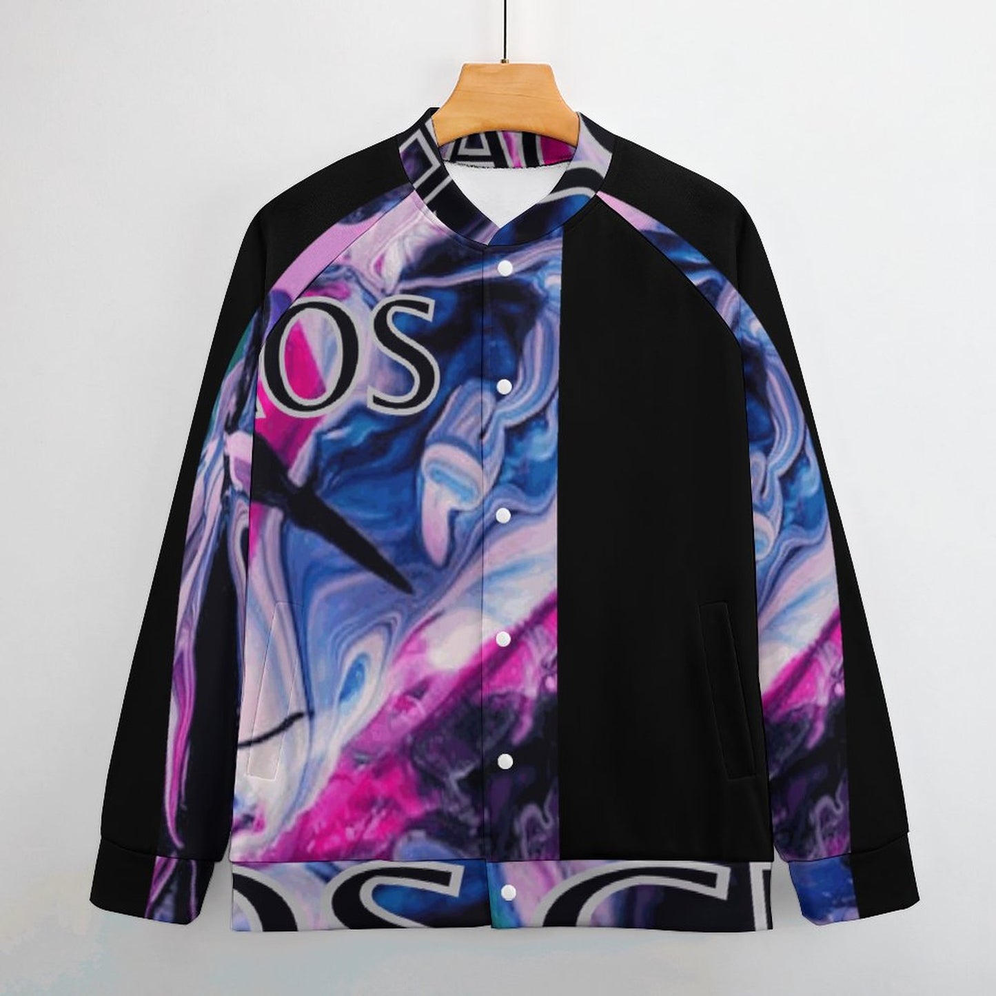 CHAOS Men's Baseball Jacket (black)-XXS-6XL