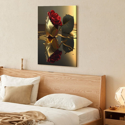 Modern Framed Canvas Wall Art Print–Large Wooden Frame for Living Room