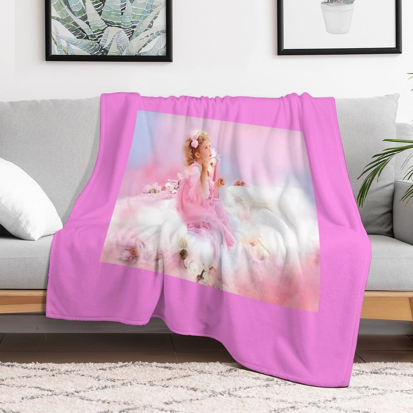 250gsm Flannel Throw Blanket-60"x80"