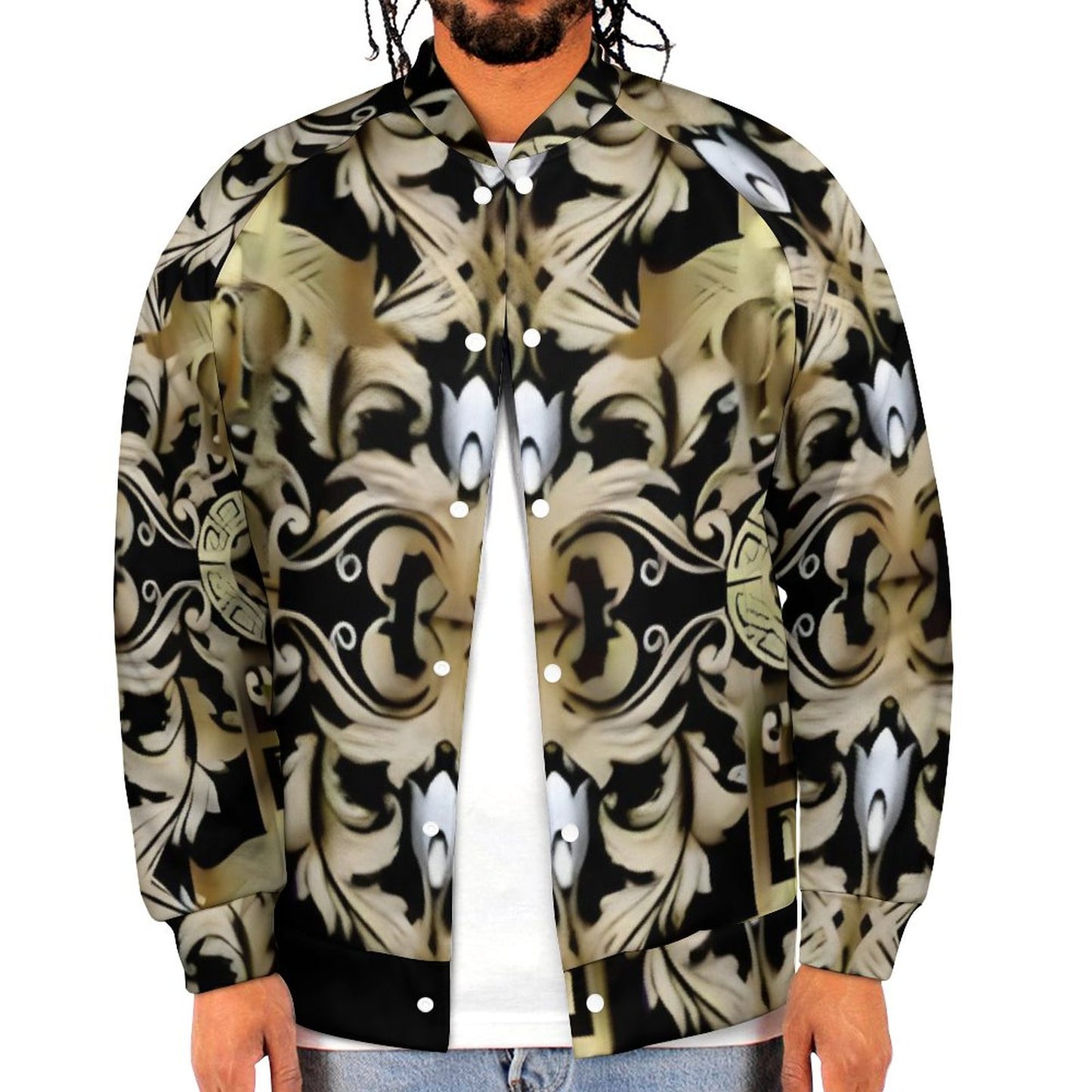 Men's Baseball Jacket (All-Over Printing)