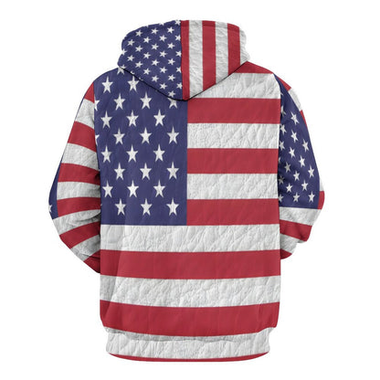 AMERICA Hoodie for Women with Double-layer Cap-SMALL-6XL