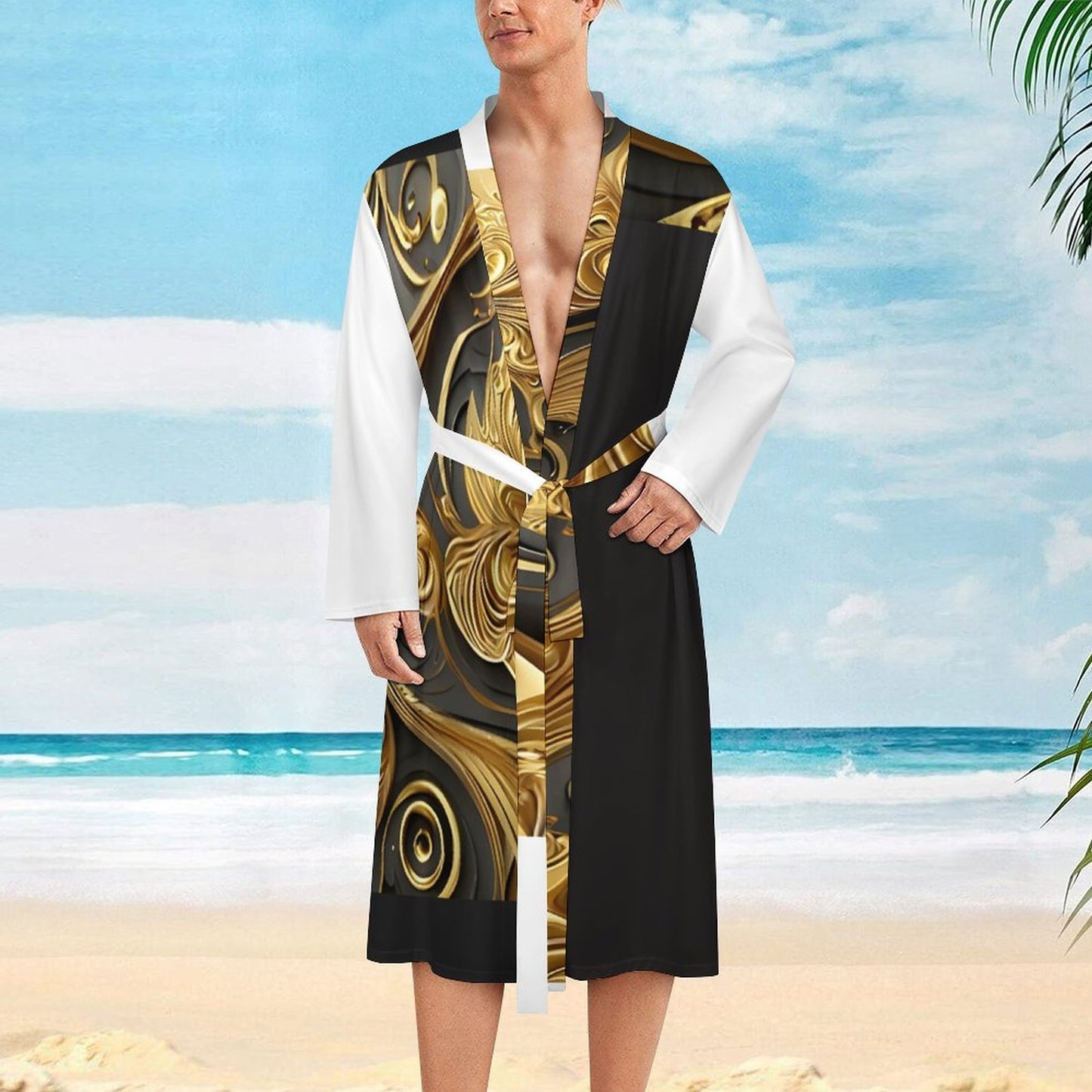 Lightweight Beach Bathrobe LM003 (All-Over Printing)
