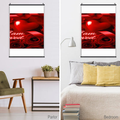 Canvas Hanging Poster with Scrolls-16"x24"/ 40x60cm
