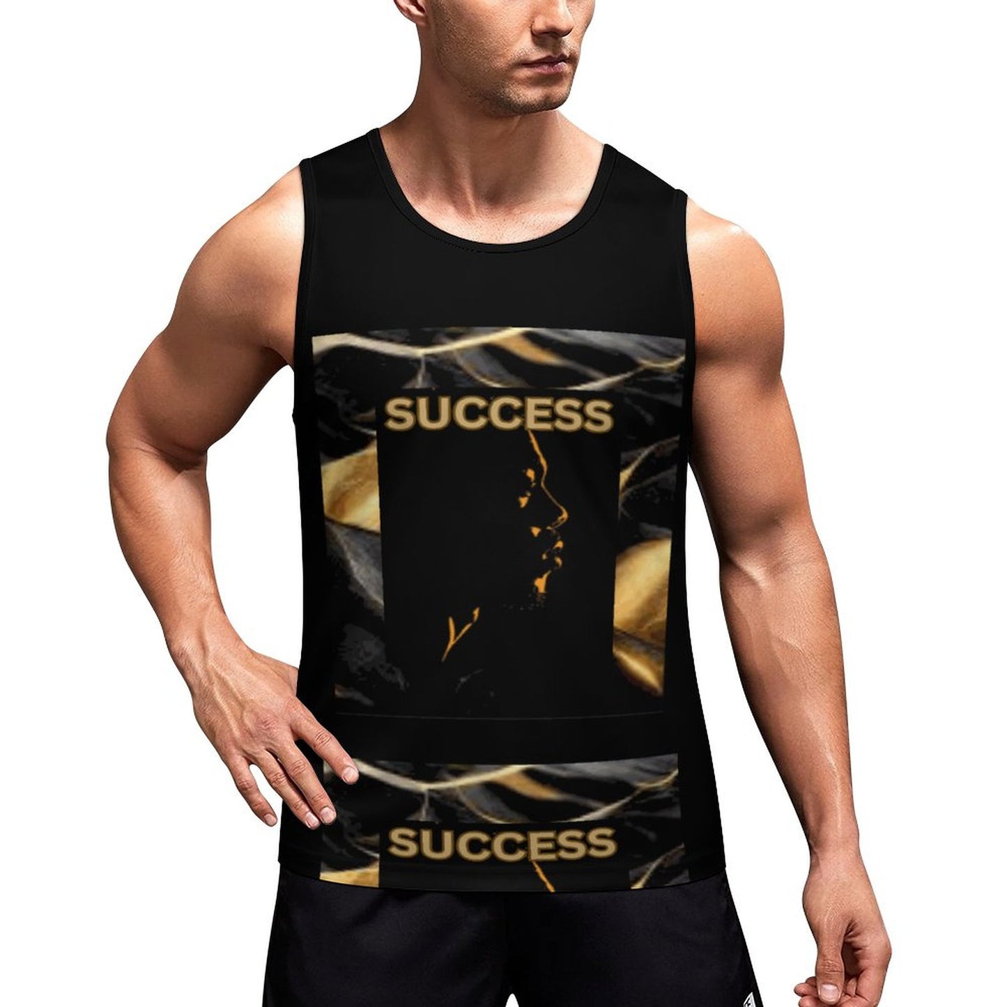 Men's Printed Vest BK (All-Over Printing)
