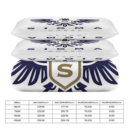3-Piece Bedding Set-86"×70"/ 218×177cm (Dual-sideded Printing)