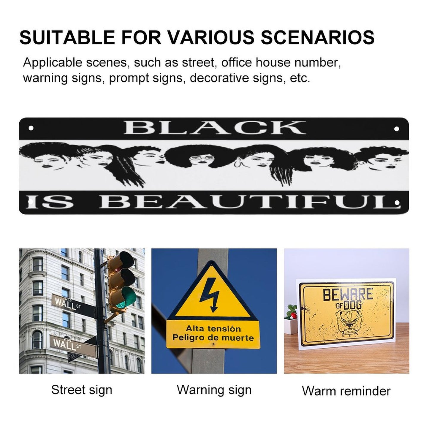 Slim Metal Tin Sign